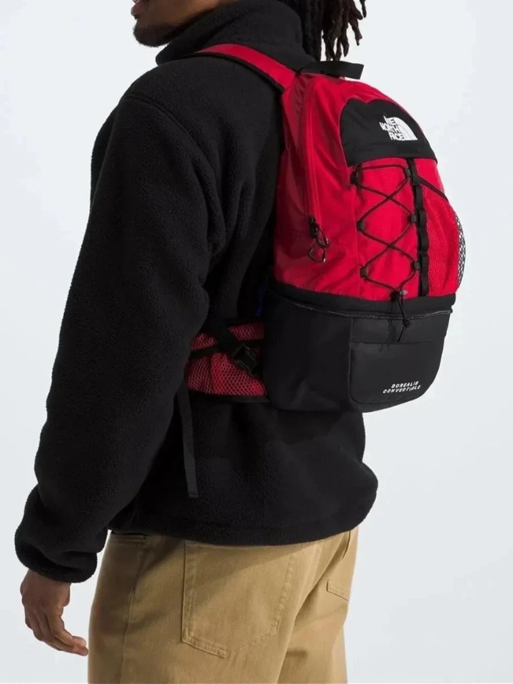NEW! The North Face Borealis Convertible Red Hiking Pack Backpack